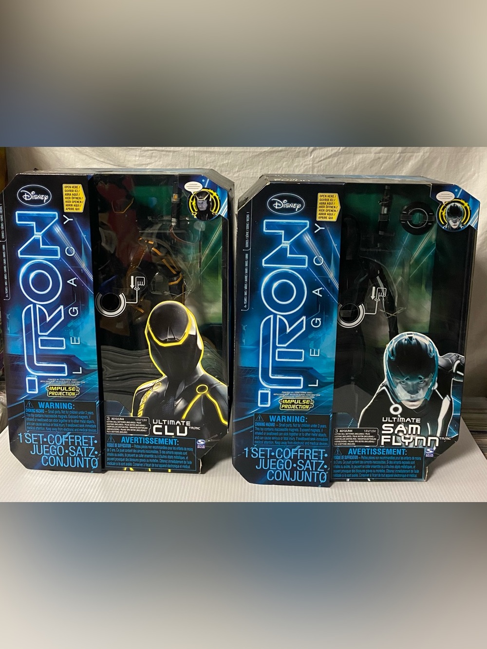 Disney Tron Legacy Ultimate Sam Flynn & Clu 12” Electronic Figures